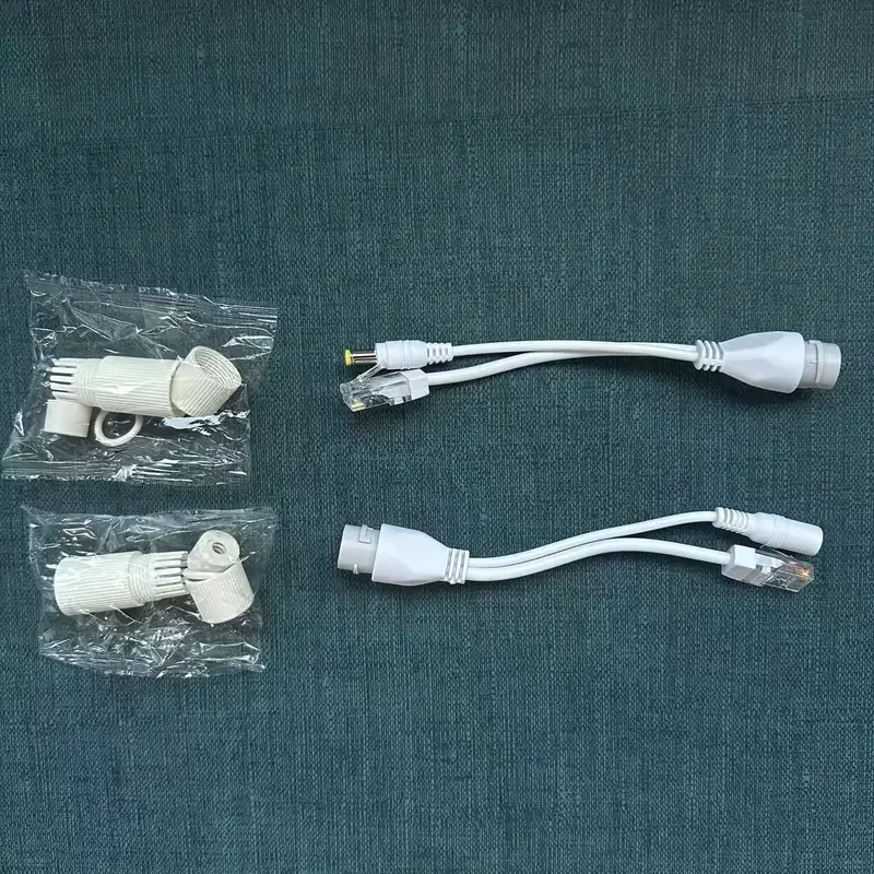 

POE Cable Passive Power Over Ethernet Adapter Cable Outdoor POE Splitter Injector Power Supply Module 12-48v for IP Camera