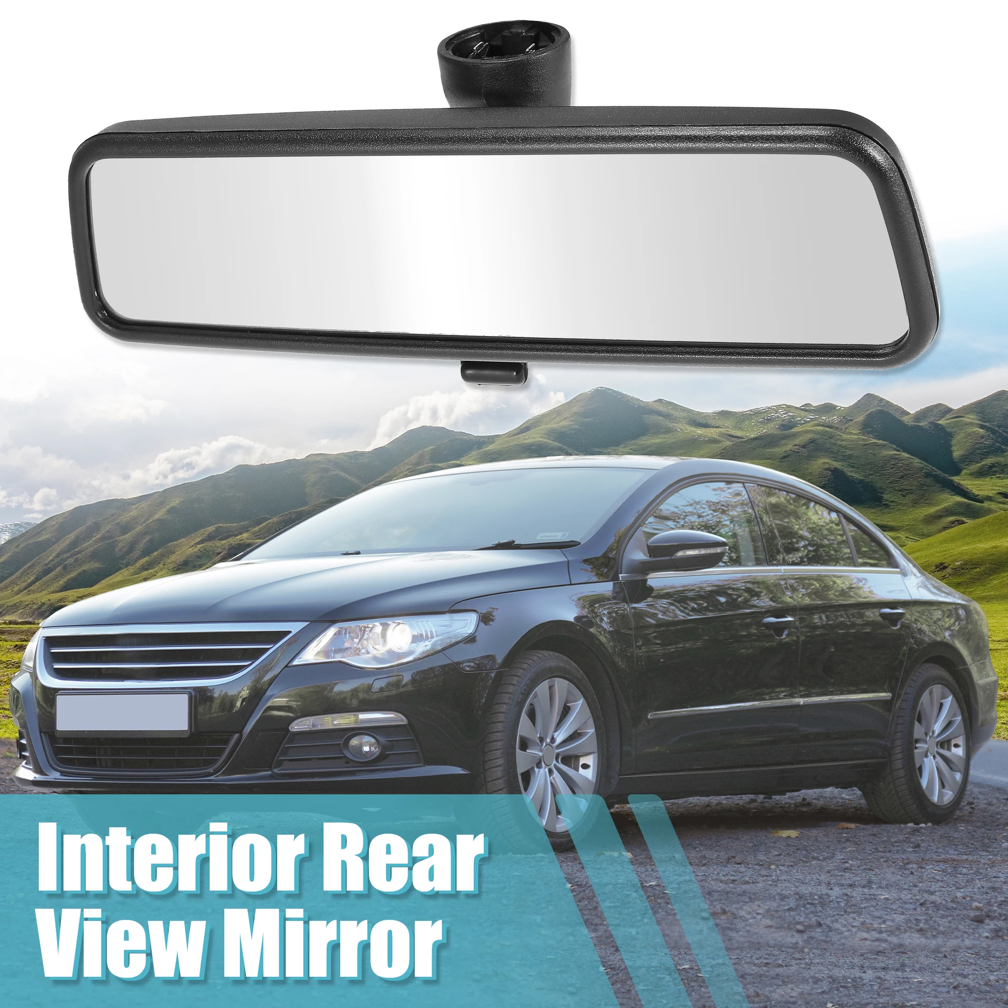 X Autohaux Rear View Mirror Car Interior Inner Rearview Mirror Black for Volkswagen Passat B5 1999-2005 for Jetta MK4 1999-2004