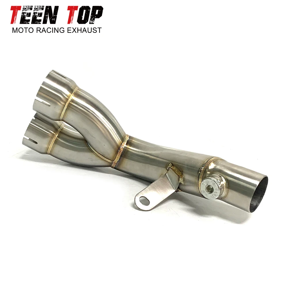 Motorcycle Escape Exhaust Decat Pipe For YAMAHA YZF R6 Catalytic Tube Exhaust Connection Pipe r6 2006-2021 Stainless Steel