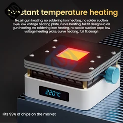 9V Digital Preheating Rework Station PCB SMD Welding Heating Plate Glue Removal Platform Constant Temperature Soldering Station