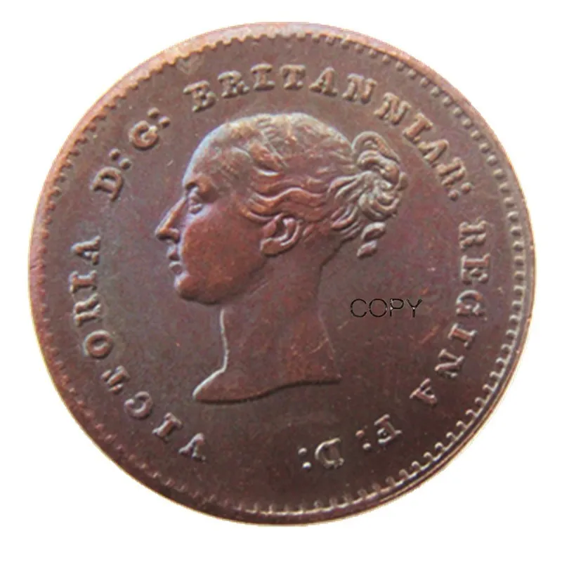 

1839 UK Great Britain / Ceylon Victoria Quarter Farthing copy coins