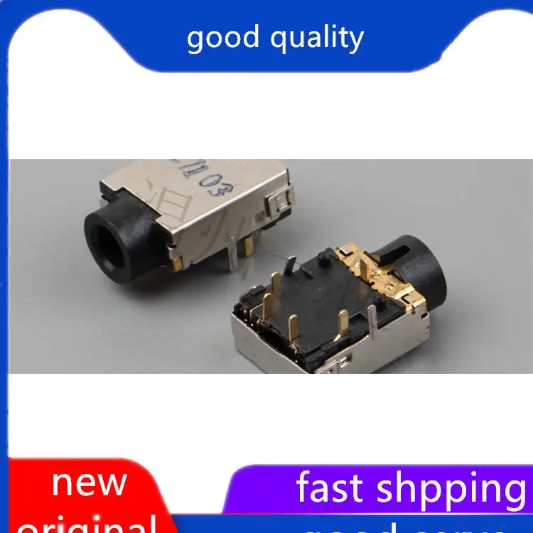 10pcs original new PJ-343S, 353S power interface 3.5 headphone socket 8 pins Ф 3.5MM audio socket female base