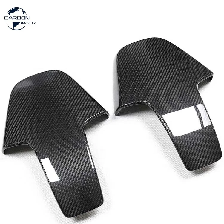 Dry G80 M3 Carbon Fiber Interior Front Seat Back Cover CF Car Seat Back Shell For BMW G80 M3 G82 M4 2021 - UP