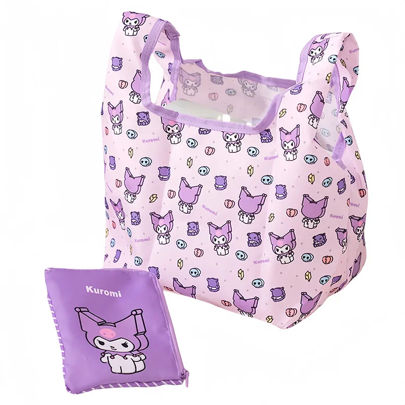 

Kuromi Cosmetic Bag Oxford Cloth My Melody Cinnamoroll Cartoon Large Capacity Hello Kittys Portable Shopping Bags Girl Leisure