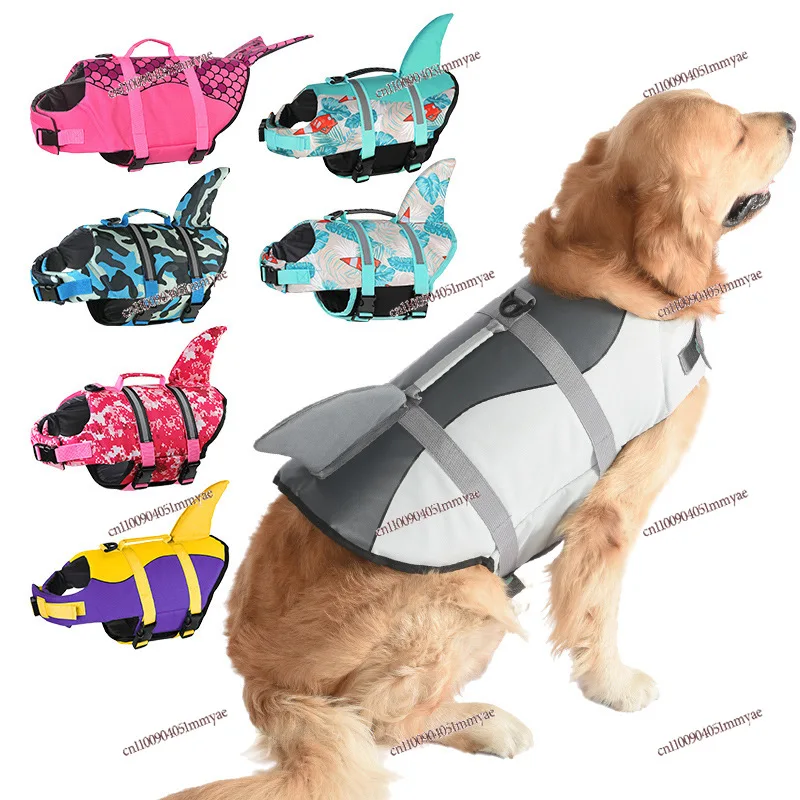 

Dog Life Suit Large Dog Swimming Equipment Pet Swimsuit Anti-Drowning Golden Retriever Labrador Buoyancy Chest Back