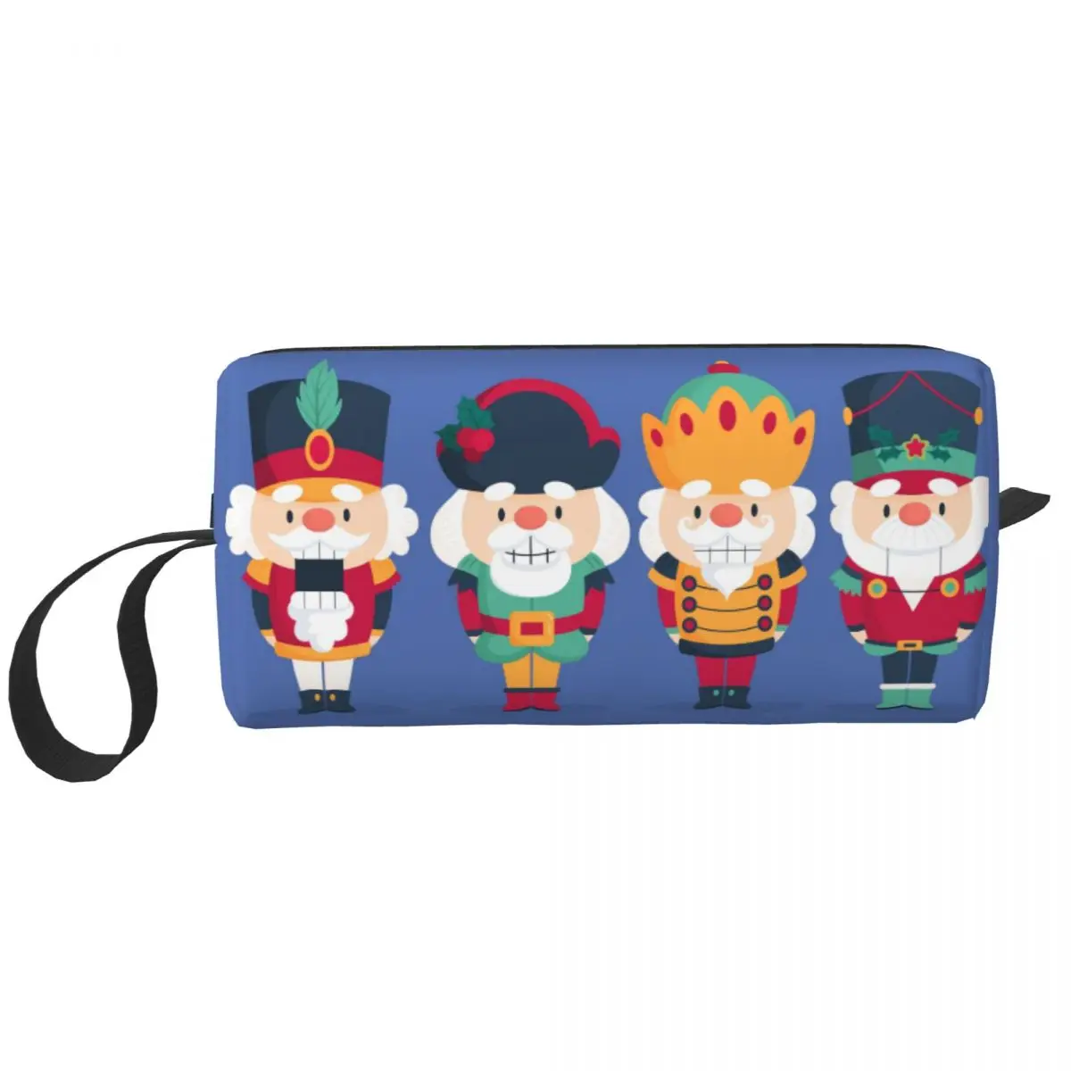 Custom Nutcracker Soldier Toy Christmas Gift Travel Cosmetic Bag Women Toiletry Makeup Organizer Ladies Beauty Storage Dopp Kit