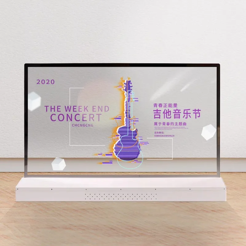 55-Inch Transparent Screen Organic Light Emitting Diode Transparent TV Touch Monitor Transparent Digital Signage