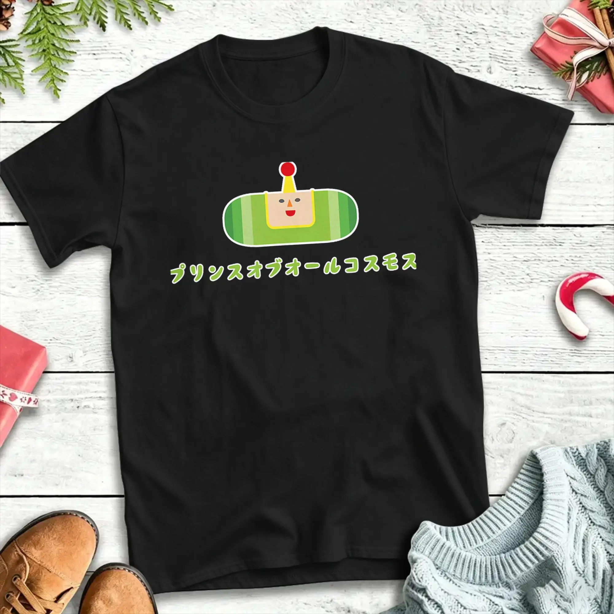 Katamari Damacy The Prince T-Shirt Strand-Baumwoll-T-Shirts für Herren, individuelles Logo-T-Shirt, kurzärmelig, lustige Top-T-Shirts