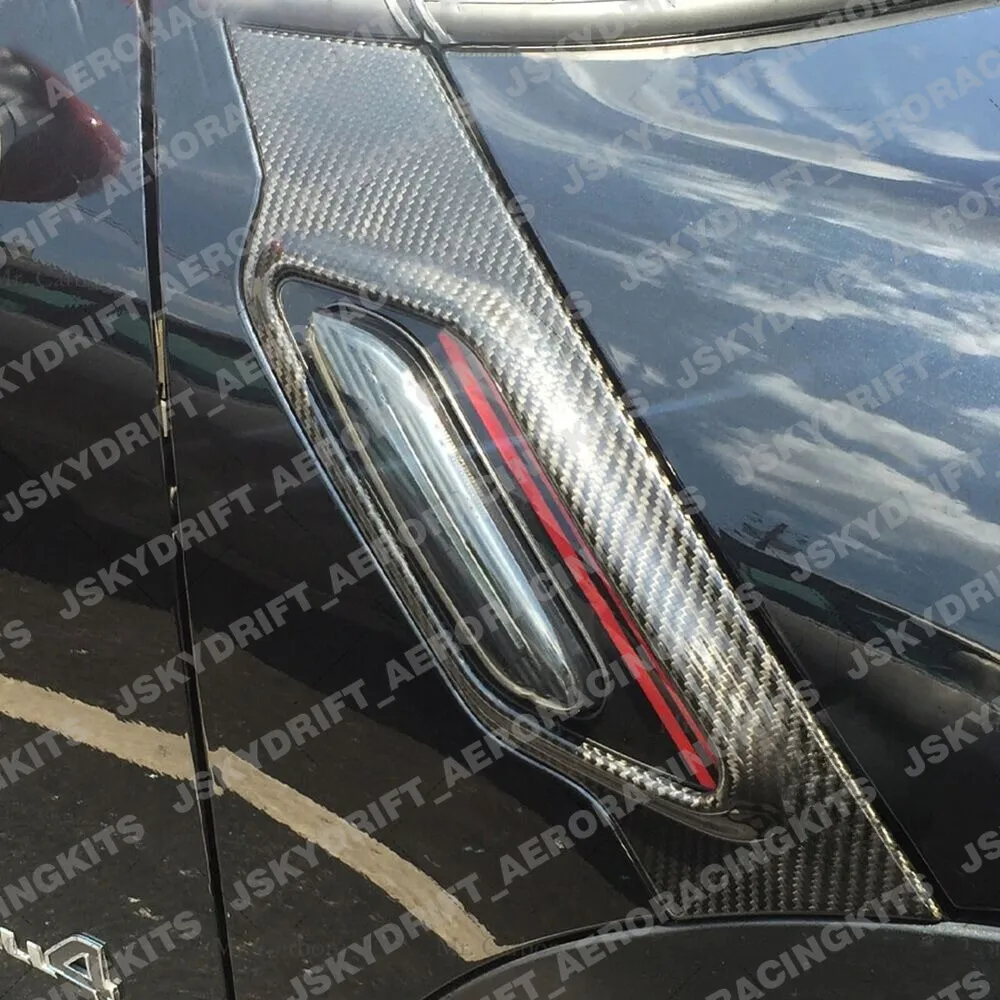 For Mini Cooper S R60 JCW Carbon Fiber Side Fender Turn Signal Marker Lamp Cover