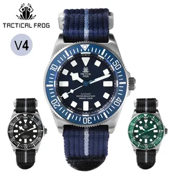 Tactical Frog V4 Titanium Dive Watch Men NH35 Movement Automatic Mechanical Sapphire Glass 200M Waterproof BGW-9 Luminous