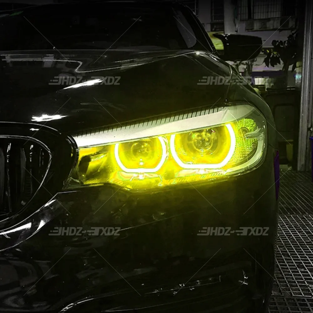 لسيارات BMW 5 Series G30 G31 F90 M5 G32GT 2017-2020 LED المصباح النهار الجري الخفيف غير RGB عيون الملاك DRL وحدة 63117214934 #4
