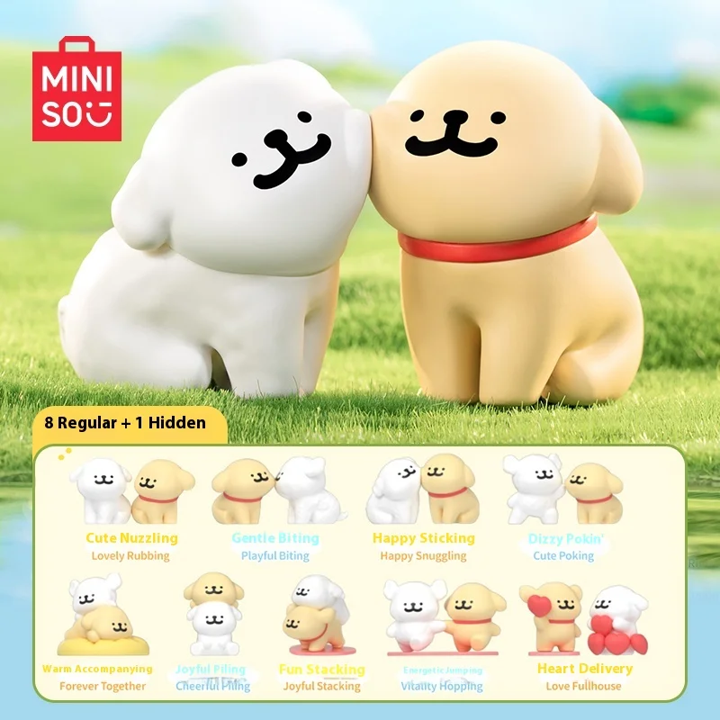 

New Maltese Happy Snuggling Series Hot Selling Trend Playing Blind Boxes Cute Doll Model Desktop Decorations Ornaments Toys Gift