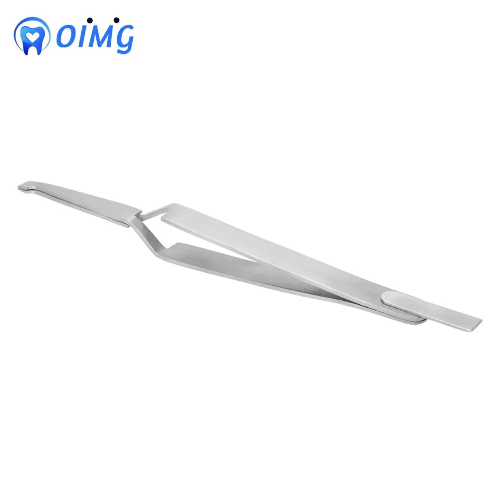 Dental Bracket Positioning Tweezers Orthodontic Reverse Action Serrated Stainless Steel Dental Tools 5/10PCS Dentista