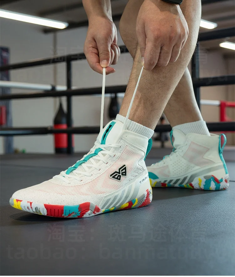 Professional gym wear-resistant non-slip training sports shoes boxing wrestling fighting shoes multifunctional sports shoes