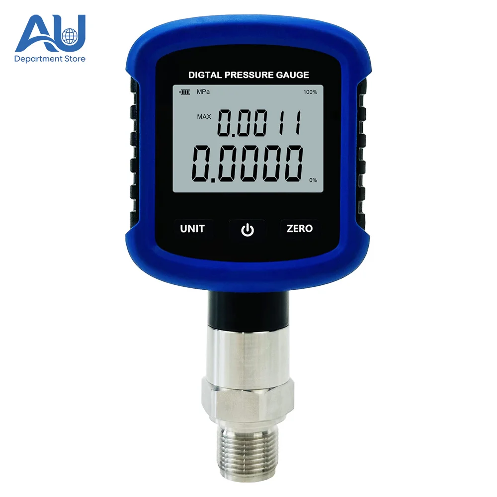 High Precision 10000PSI Digital Hydraulic Pressure Gauge 1/4'' NPT with Mobile App & 330° Dial Rotation