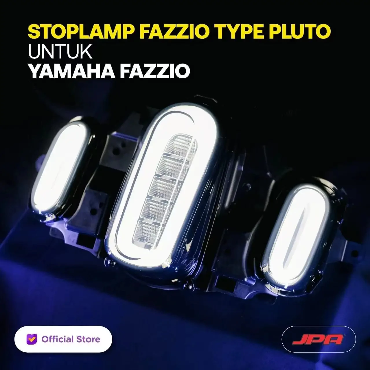 Modificado Moto LED Stop Rear Tail Light, lâmpada de freio, acessórios da motocicleta, peças sobressalentes para Yamaha Fazzio 125