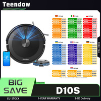 Teendow D10S Robot Vacuum Cleaner with LDS Smart Navigation, 5000Pa Powerful Suction, Quiet Operation, Self-Charging, Carpets