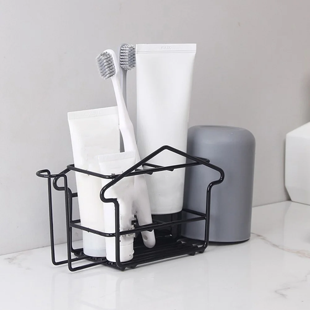 

Toothbrush Holder Iron Kids Electric Kitchen Shampoo Storage Shelf Toothbrush Holder Wall Mounted Bathroom Home Supplies
