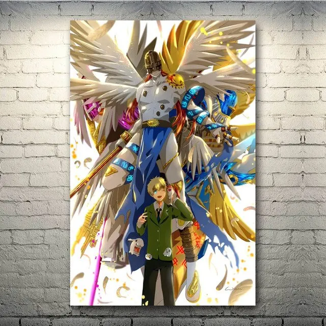 NONE Digimon Adventure Yagami Taichi Agumon Leinwand Poster 6
