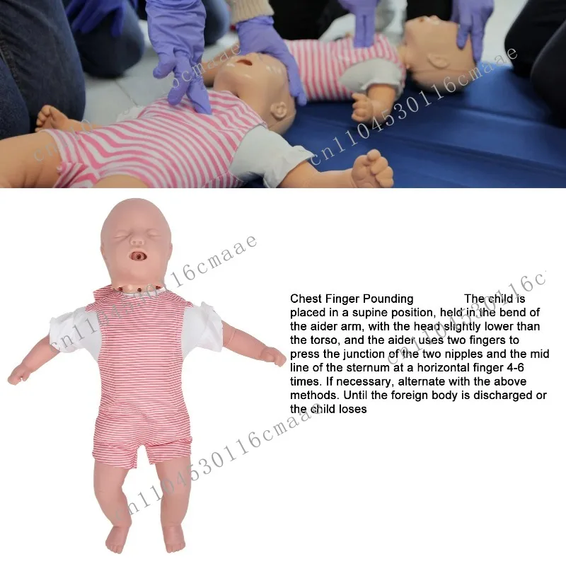 Infant Doll Simulation Face Cover Newborn Cardiopulmonary Resuscitation Manikin for Learning