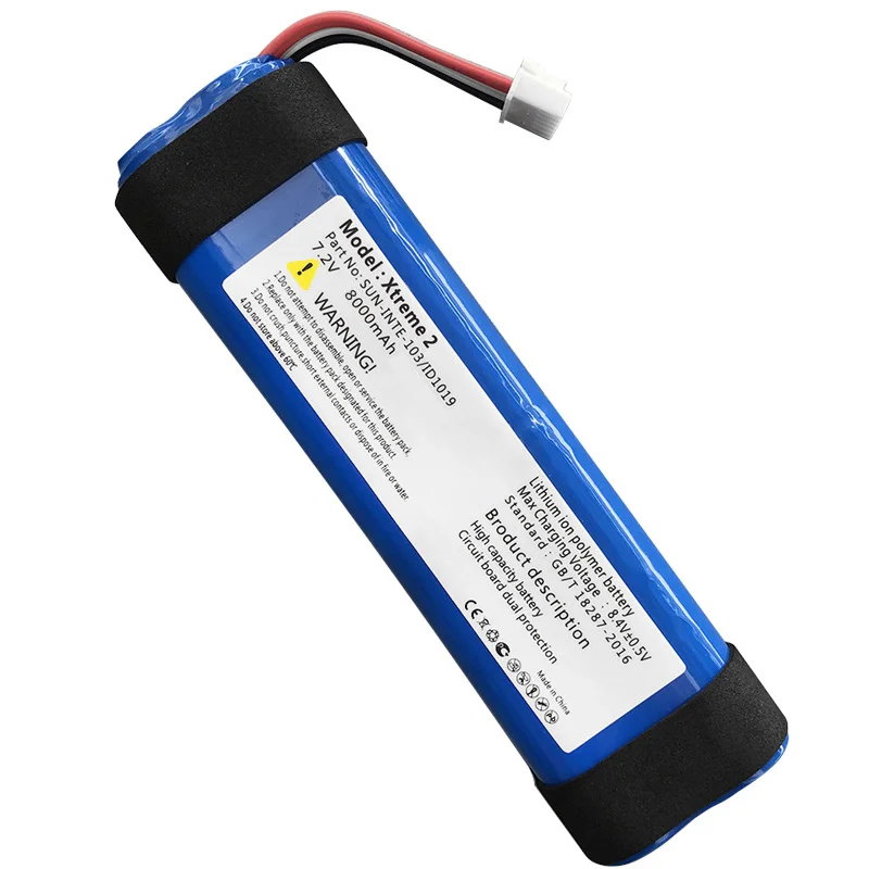 7.2V 5200/12500mAh Original Battery For JBL Xtreme 2 SUN-INTE-103 2INR19/66-2 ID1019 For JBL Xtreme2 Bluetooth Speaker Battery