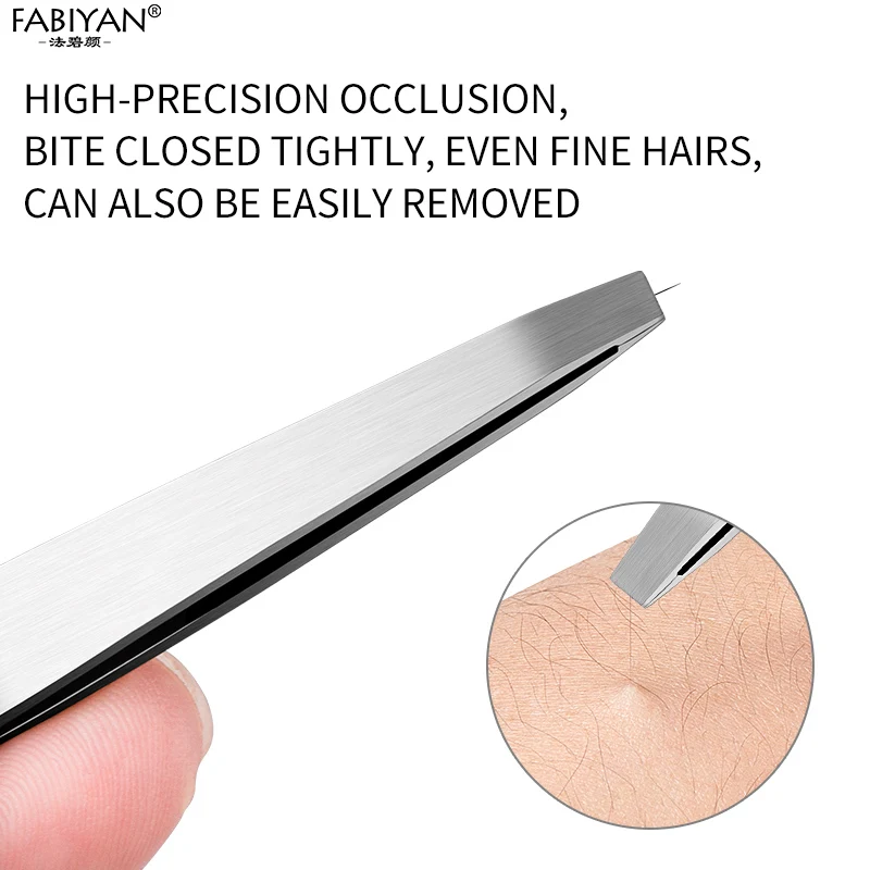 4Pcs Stainless Steel Eyebrow Tweezers Hair Removal Trimming Makeup Eyelash Extension Clip Tool