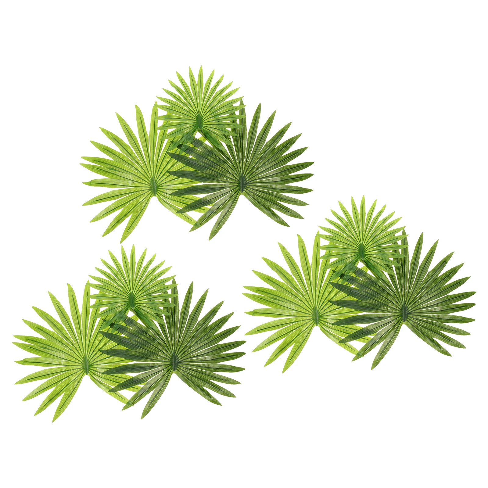 

6 Pcs Simulated Palm Leaf Decoration Outdoor Plants Assorted Beach Tropical Party Leaves Ornaments Fake Trees Artificial
