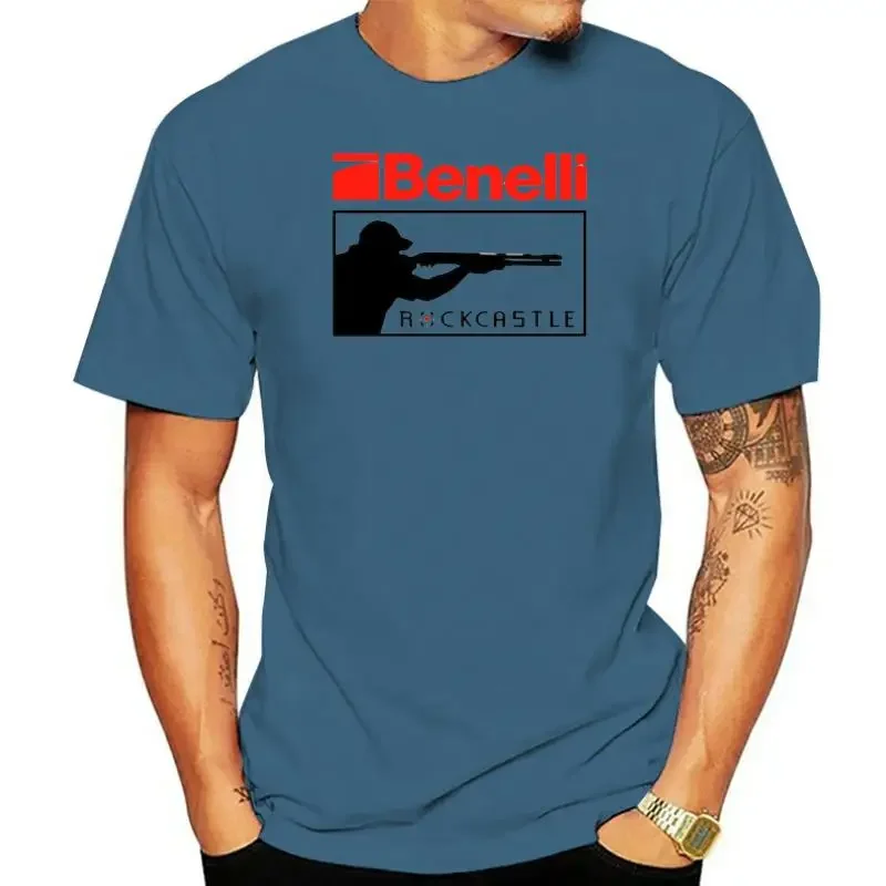 Black And White B Festive Tee Shirt Benelli Gun Firearms Logo Men'S T-Shirt men clothing harajuku graphic t shirts oversized new