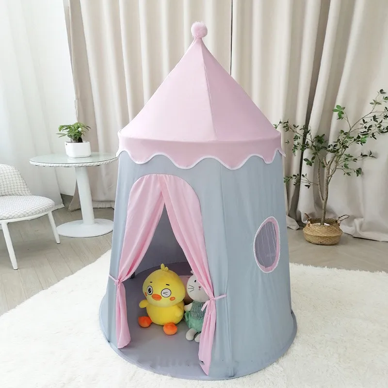 Folding Toy Tent Large Teepee Tent for Kids Children Play House Princess Castle Children Outdoor Gifts Toys Tent Castle