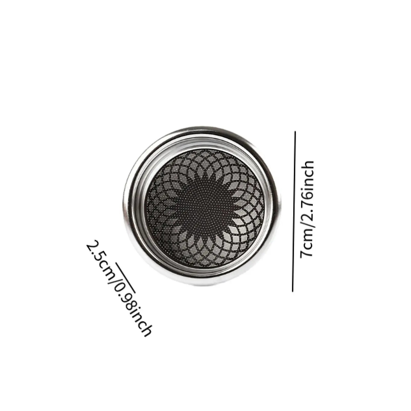 ステンレス鋼コーヒーフィルターバスケット、エスプレッソPortafilter、キッチンツール、機械部品、58mm