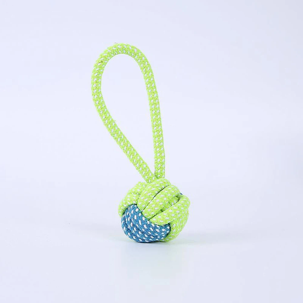 4PCS Pet Supplies Bite-Resistant Cotton Rope Toy Cat And Dog Teeth Cleaning Knot Ball Toy Set