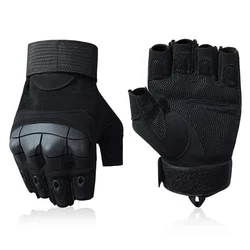 OutdoorTactical five fingers Hard Knuckle Paintball Hunting Combat Ridin Motorcycle glog Hiking Half Finger rock-climb Glove
