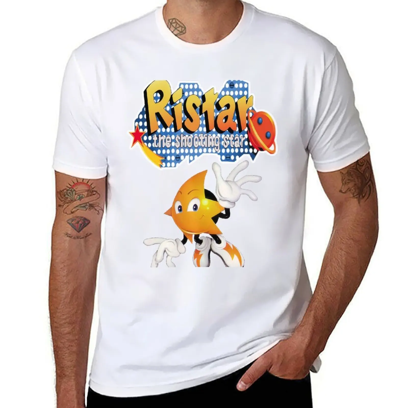 

Ristar - The Shooting Star T-Shirt man t shirt summer anime t shirts oversize T-Shirt