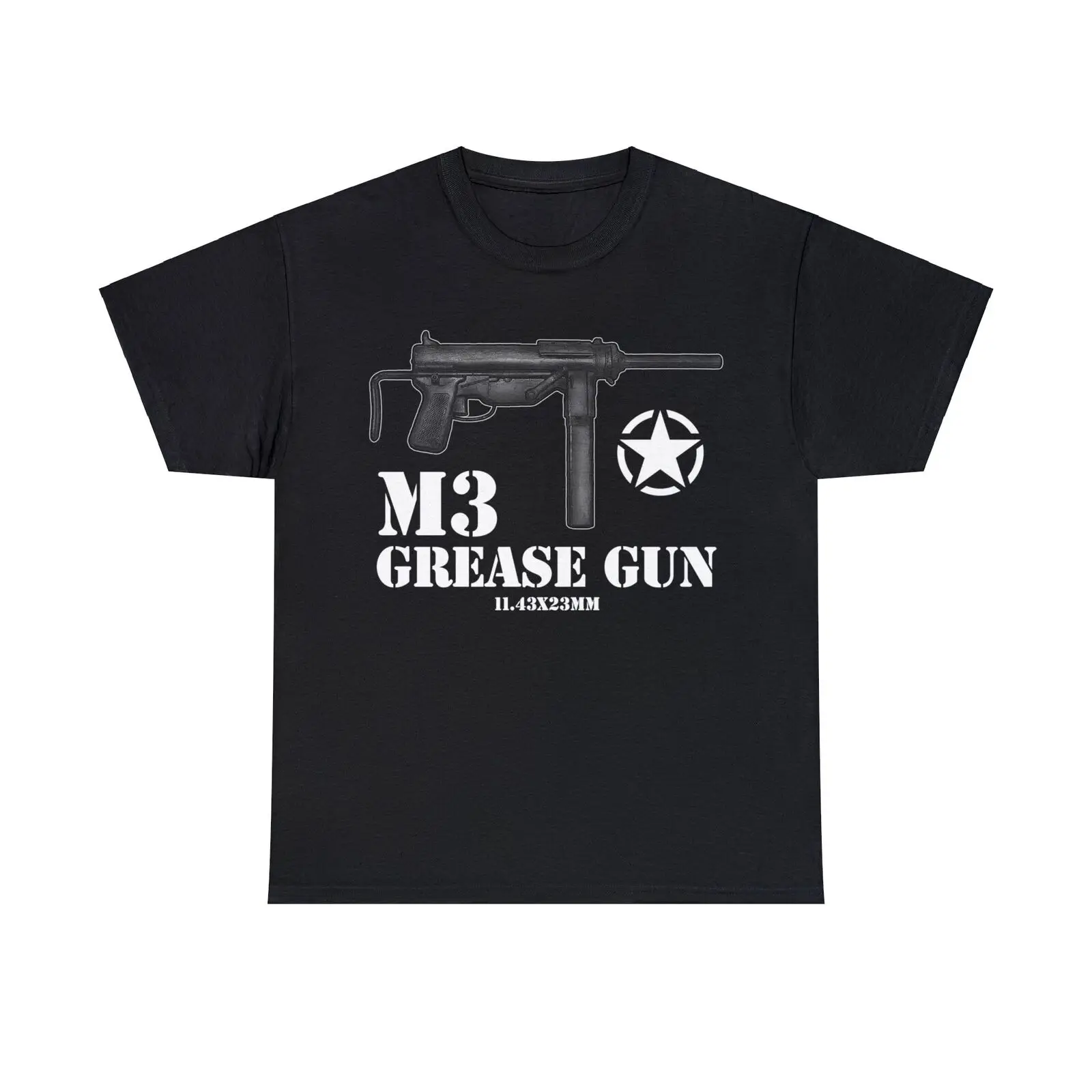 US Army M3 Grease Gun T-Shirt 100% Cotton O-Neck Short Sleeve Summer Casual Mens T-shirt Size S-3XL