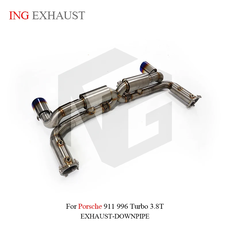 

ING Performance Exhaust Stainless Steel 304 Valve Catback for Porsche 911 996 Turbo 3.8T Auto Muffler Performance Engine system