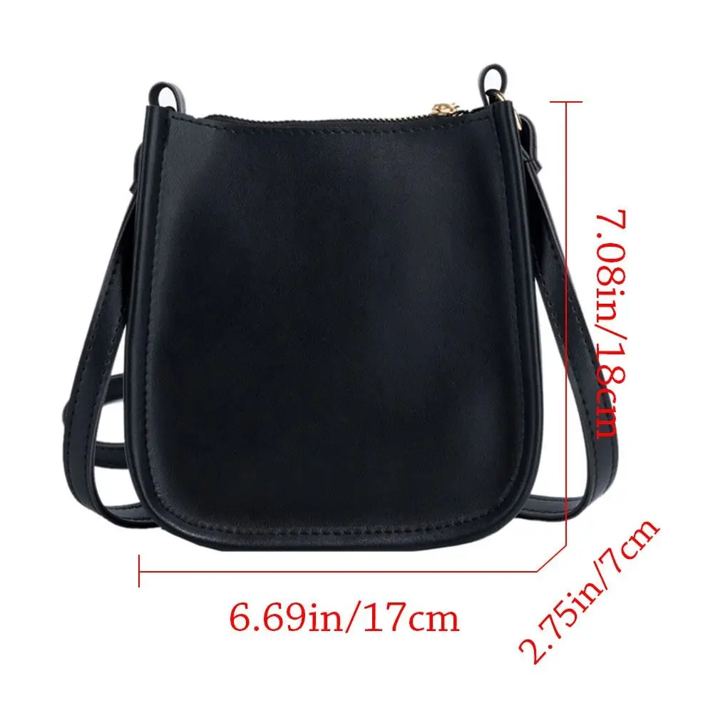 Fashion Women PU Leather Crossbody Messenger Bag Small Shoulder Bags Ladies Casual Handbag Purse Phone Bag