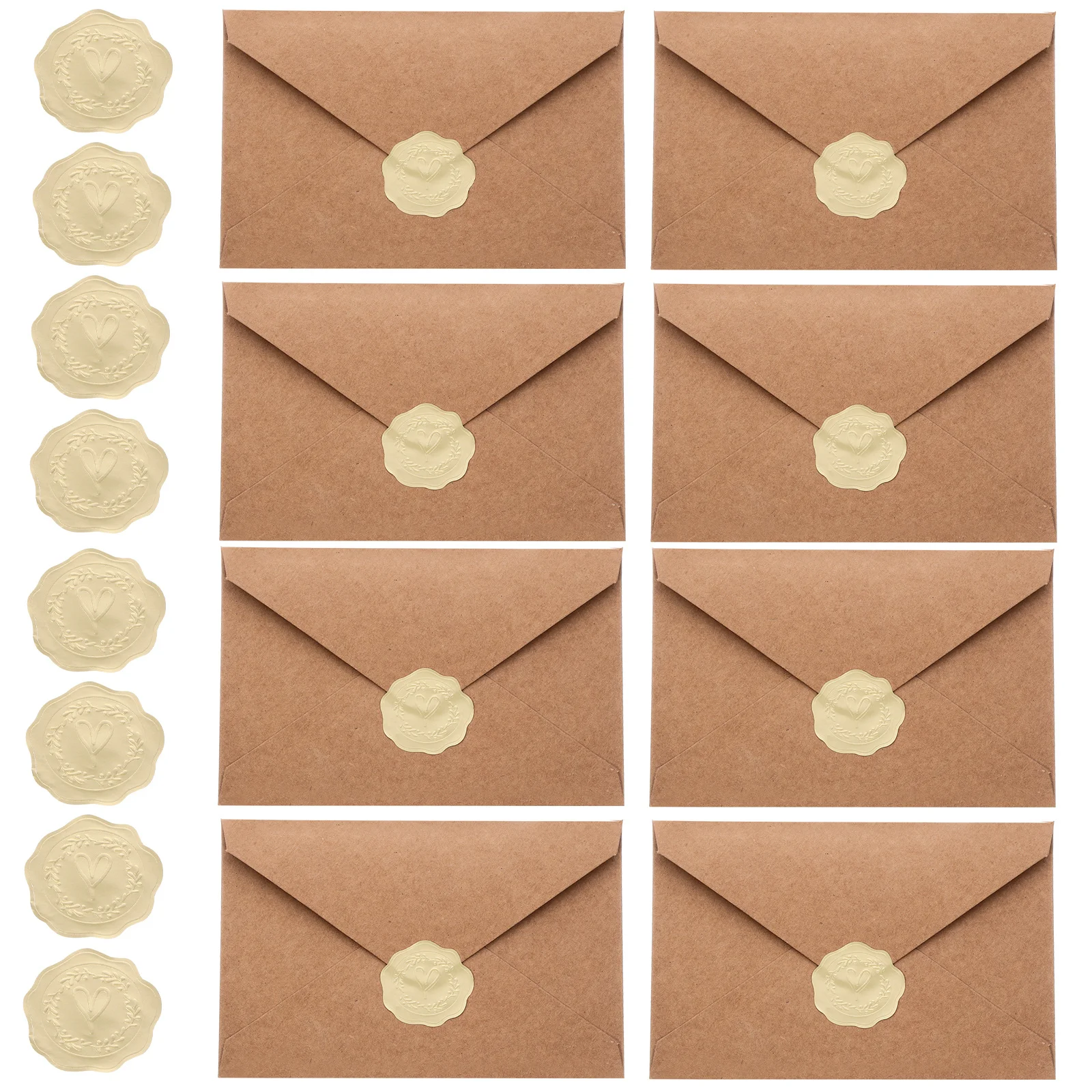 

1Set Retro Envelopes Stylish Invitation Envelopes for Wedding Party Holiday Banquet Baby Shower Bridal Shower Festive Event