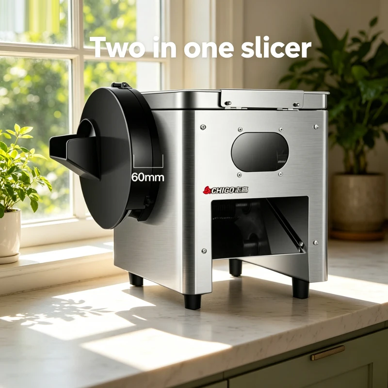 Small commercial restaurant hotel automatic soft meat slicer vegetable and fruit slicer