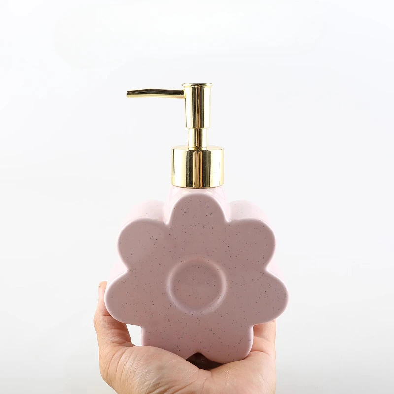 

Жидкость Северной Европы для пустой бутылки лосьона, керамики в форме розового цветка, домашний диспенсер, принадлежности для ванной комнаты в отеле, 340 мл, 1 шт.