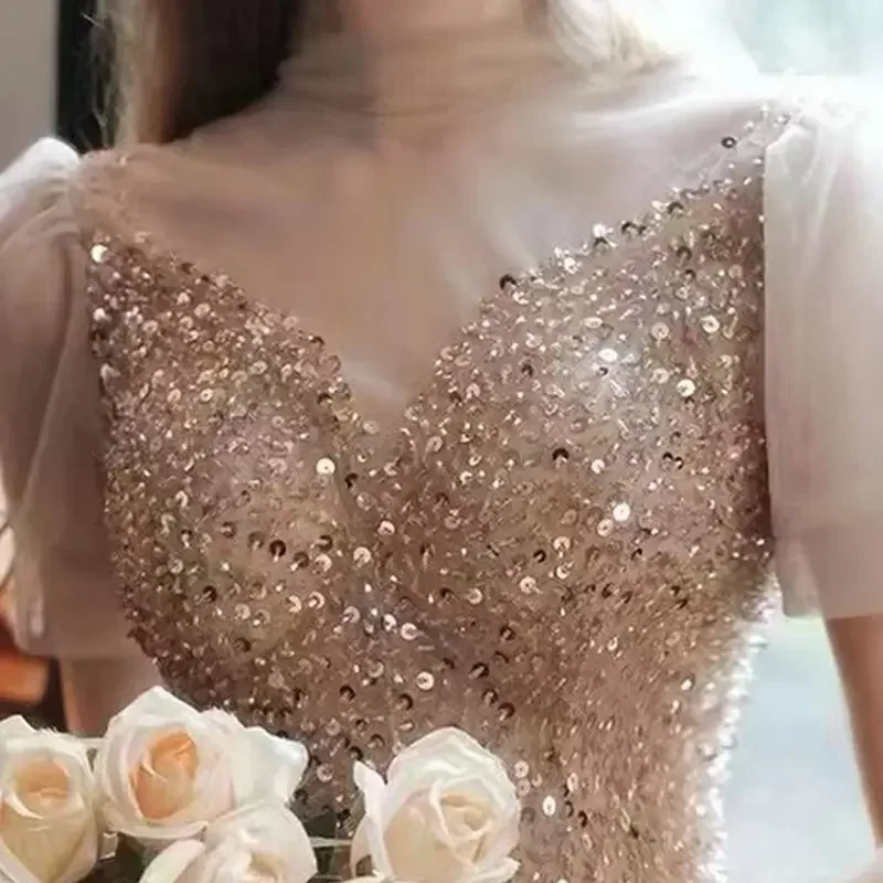 Robe de Soirée Élégante pour Femme, Tenue de Bal, Cocktail, Invité de Mariage, Tout Personnalisé, 2025