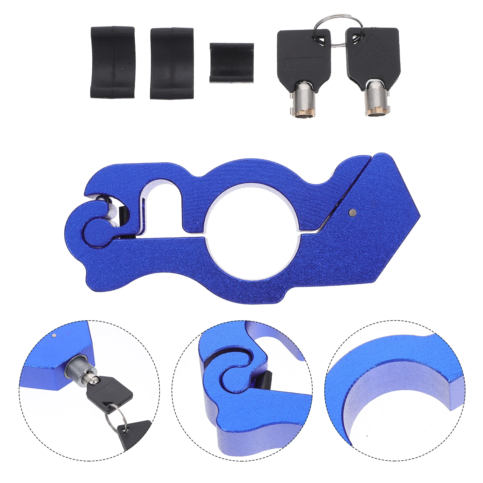 

Aluminum Motorcycle H Lock Lightweight Anti theft Security for Motorbike Scooter ATV Premium Durability Practicality Easy