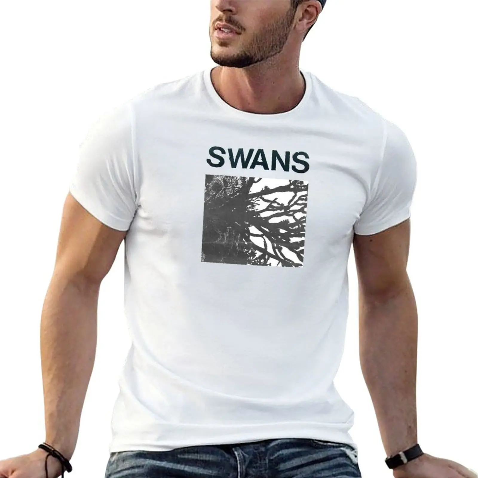 Swans Band Tee T-Shirt plain vintage plain t shirts men