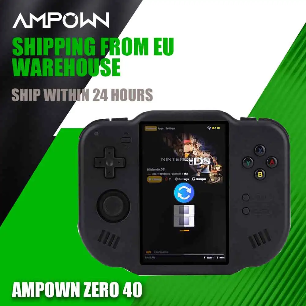 AMPOWN ZERO 40 Vertical Retro Portátil com Tela Multi-touch IPS de 4'' Sistema Android A133P Suporte Wi-Fi Bluetooth Vibração