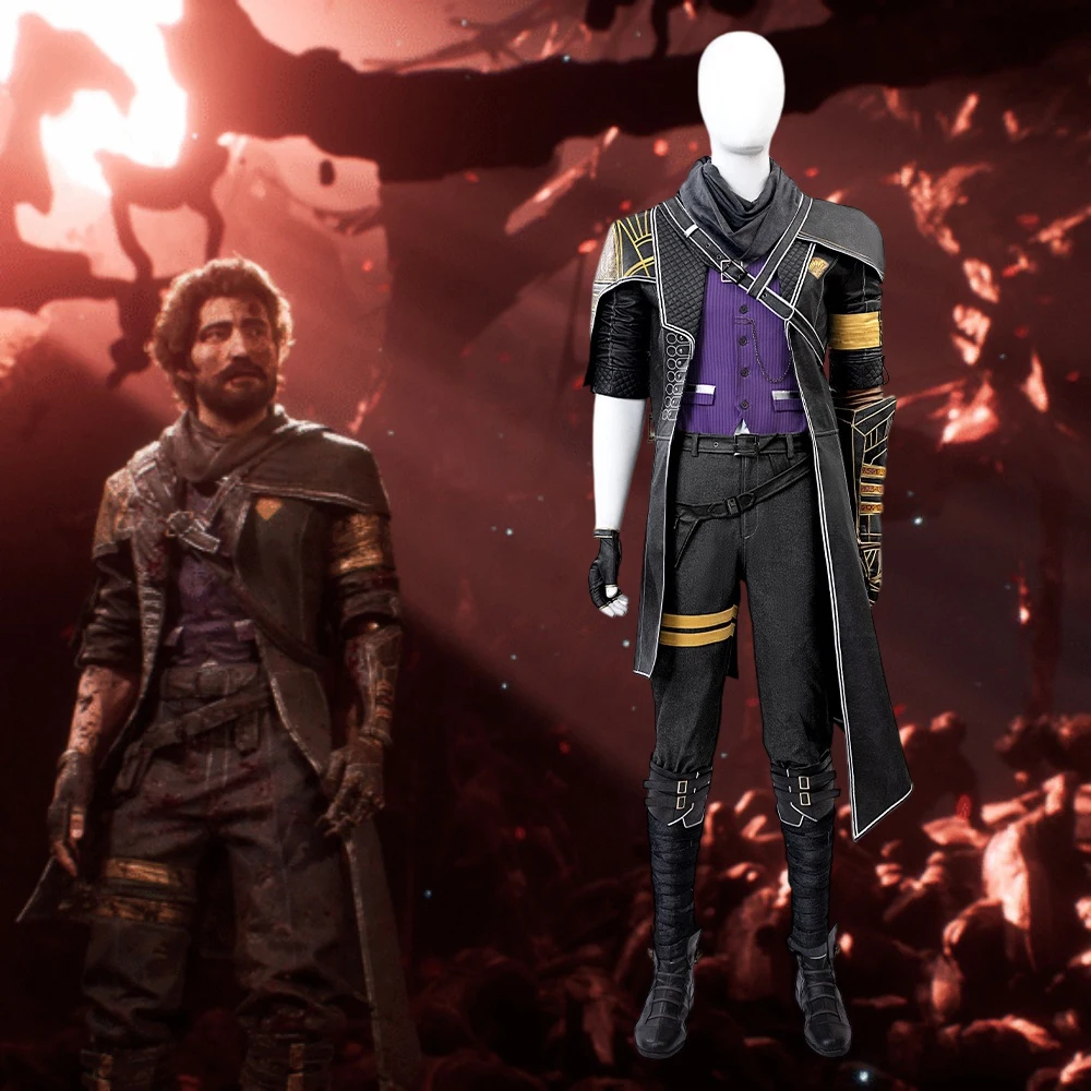 لعبة Gustave Cosplay Expedition 33 زي رجالي فاسق ريترو معركة موحدة البدلة ملابس حفلات الهالوين كرنفال