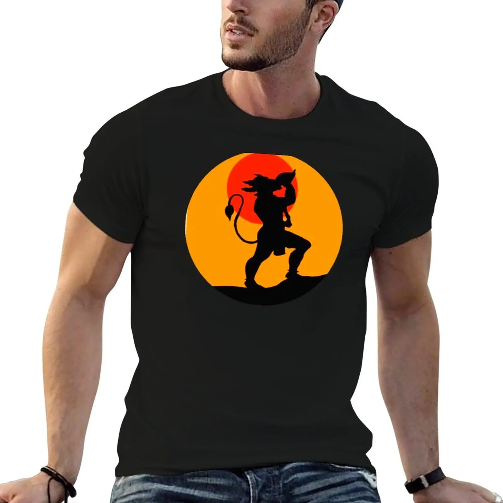 Bhagwan Hanuman ji bajrang bali god hanuman T-Shirt boys whites shirts graphic tees tshirts for men