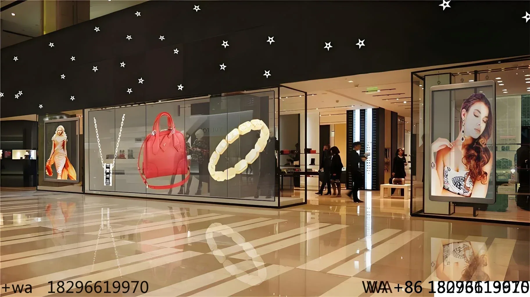 

Indoor Flexible Transparent LED Screen P6/P8 Panel for Glass Surface Advertising