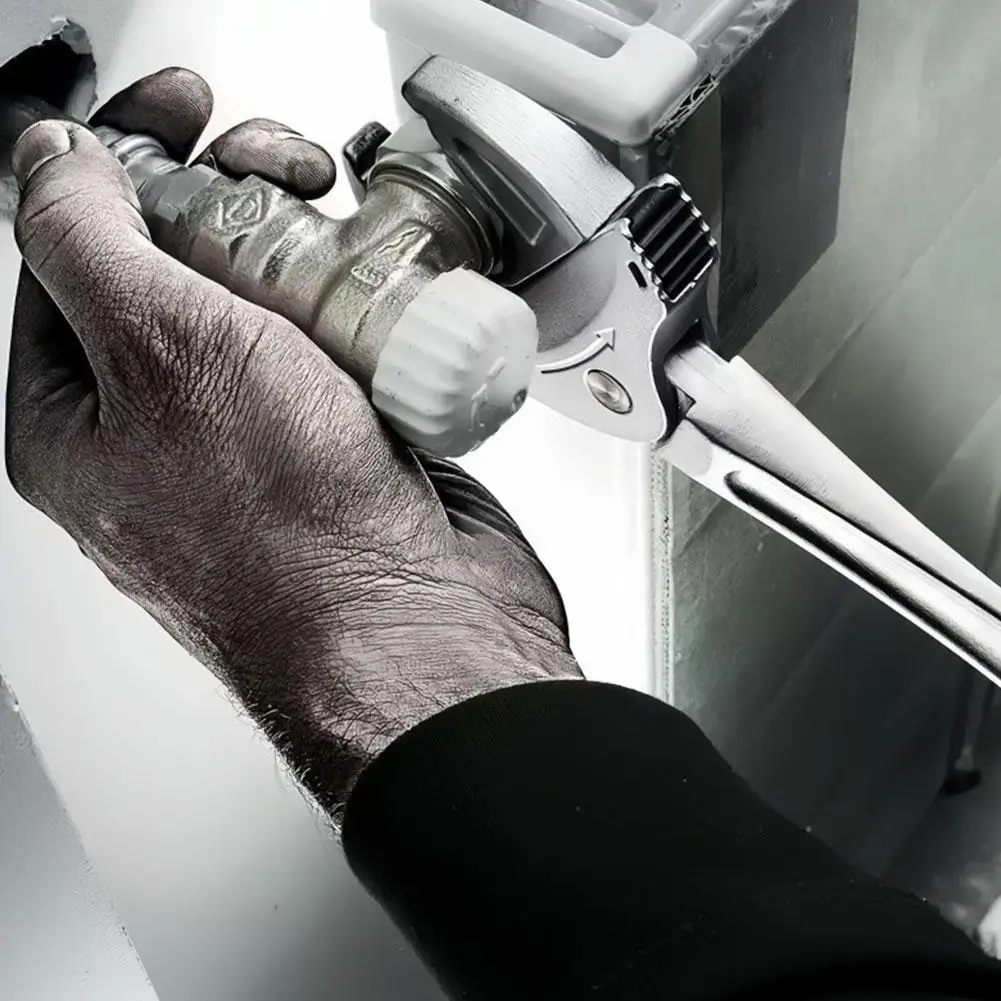 

‌Heavy-Duty Self-Adjusting Crab Claw Wrench - Wide Jaw Ratchet For Automotive, Piping & Industrial Applications‌