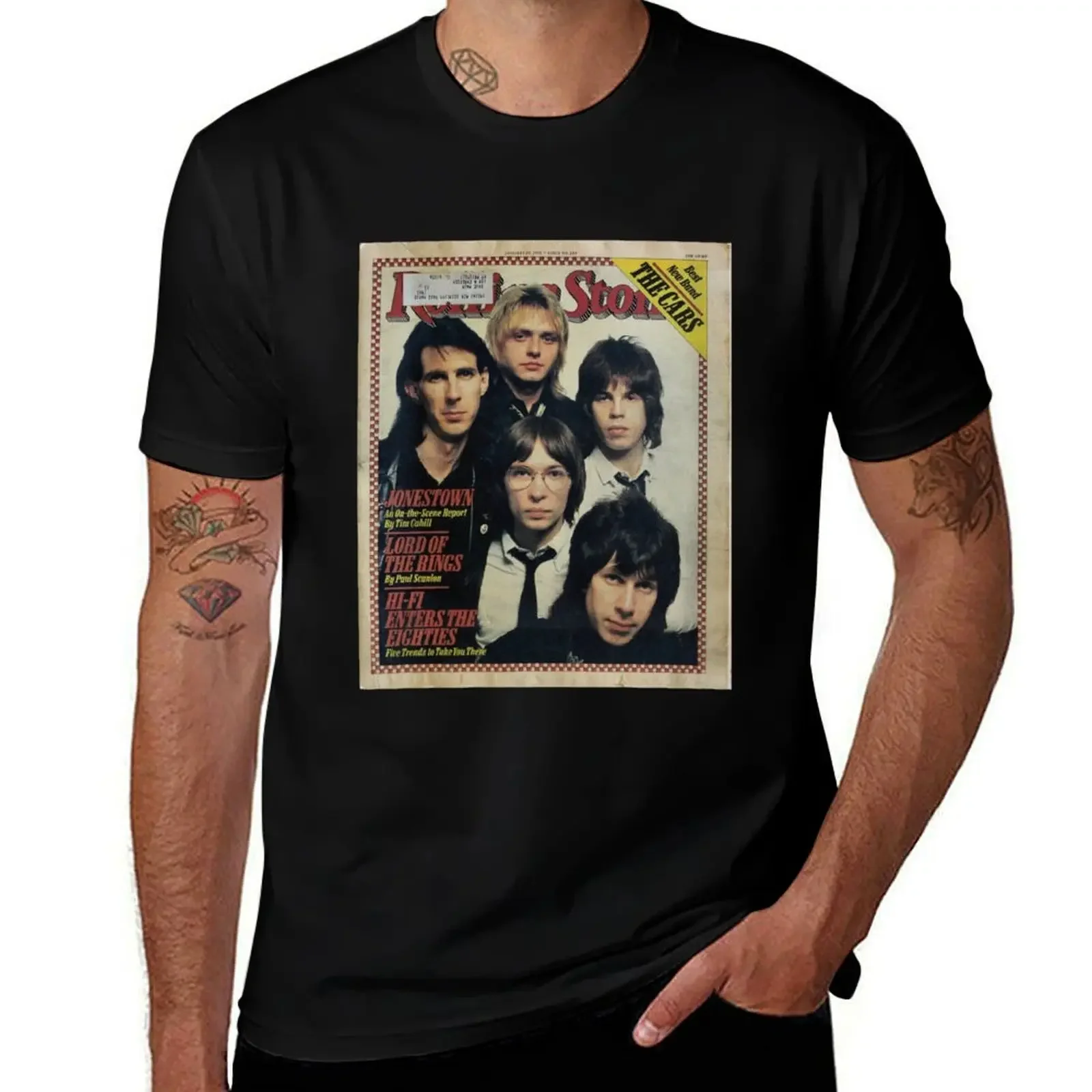 Rolling Stone January 25, 1979 T-Shirt Outdoor Work Short Sleeve Top