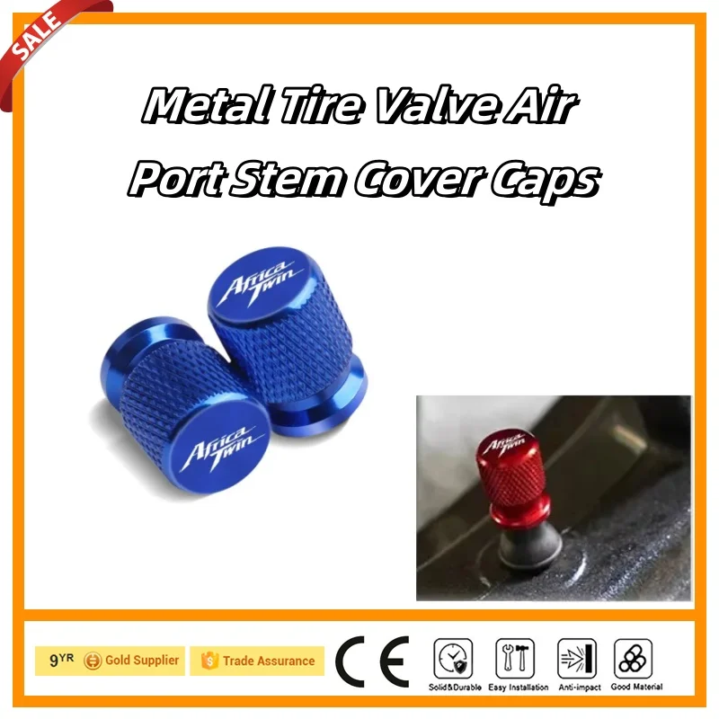 For HONDA Africa Twin CRF 1100 1000 L CRF1100L CRF1000L Metal Tire Valve Air Port Stem Cover Caps 2 Pcs Motorcycle Accessories