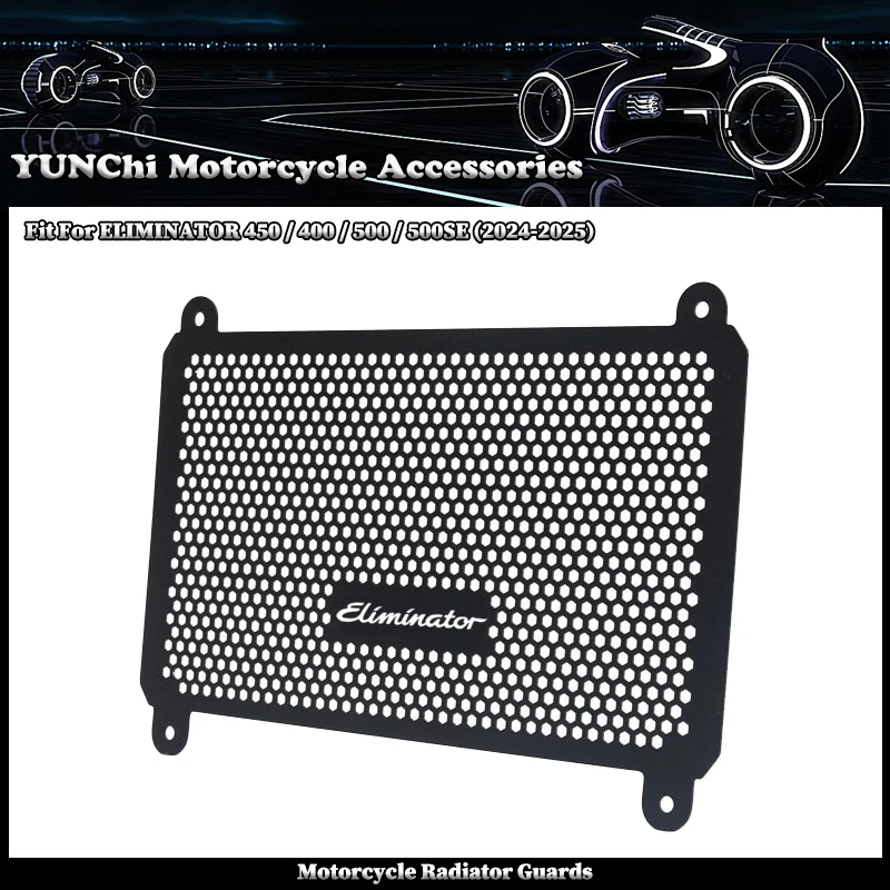 Motorcycle Accessories Radiator Grille Guard Cover Protector Fit For KAWASAKI Eliminator 450 400 ELIMINATOR500 500SE 2024 2025
